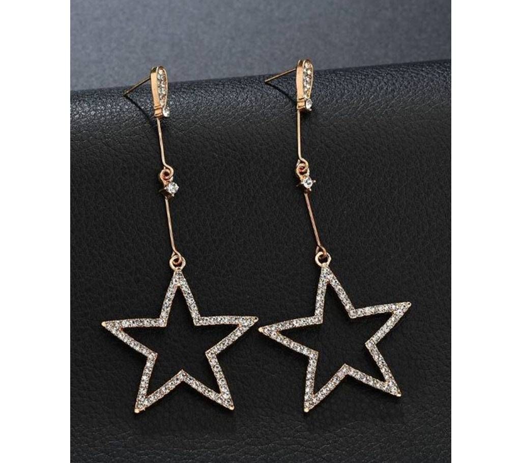 Luxury Star pendant long Stud Earring 