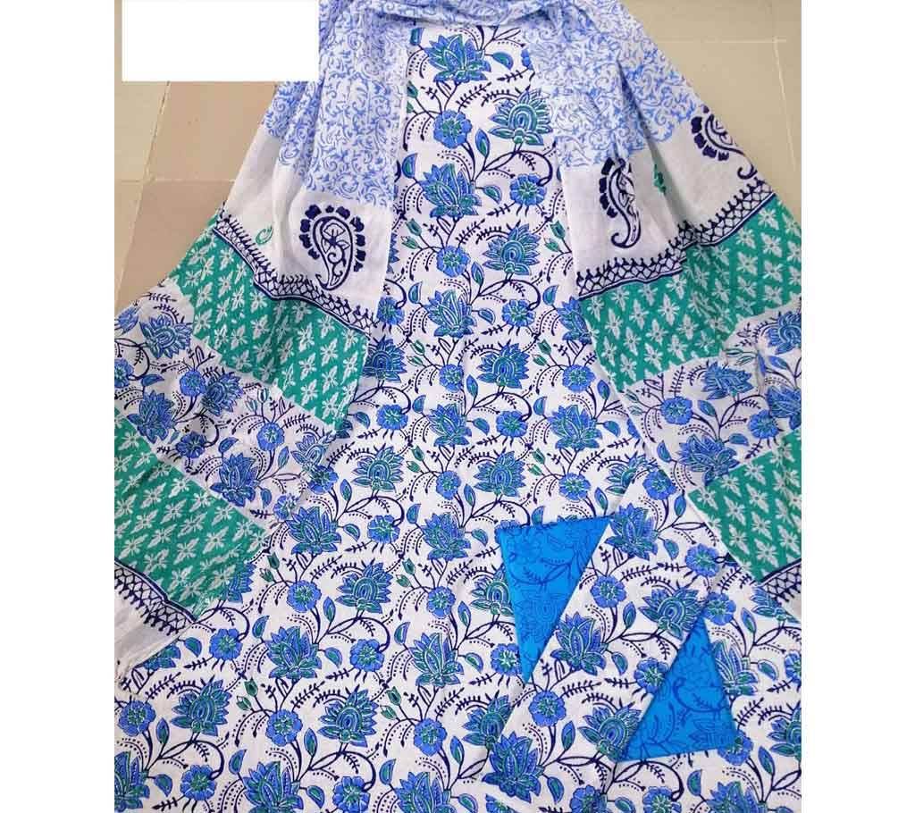 Cotton Block 3piece with Shuti Orna- 485