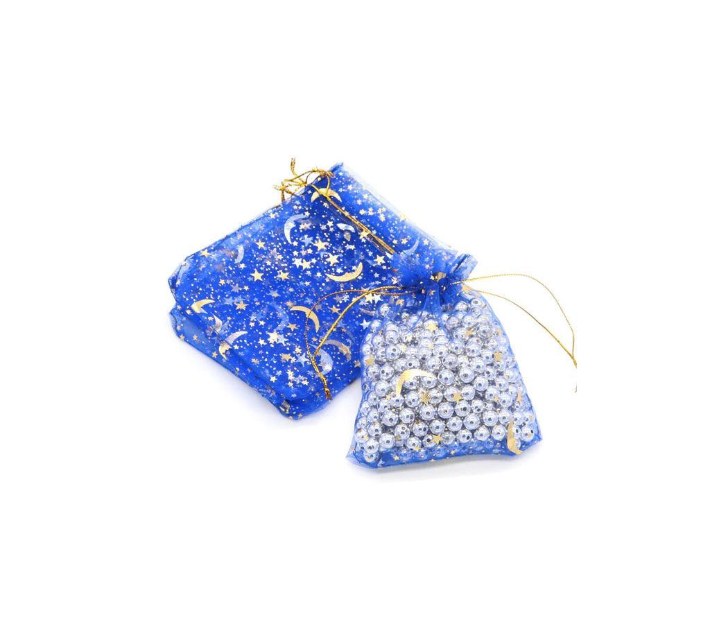 5 PCS Small Jewelry Organizer Bag 7*9 CM Blue