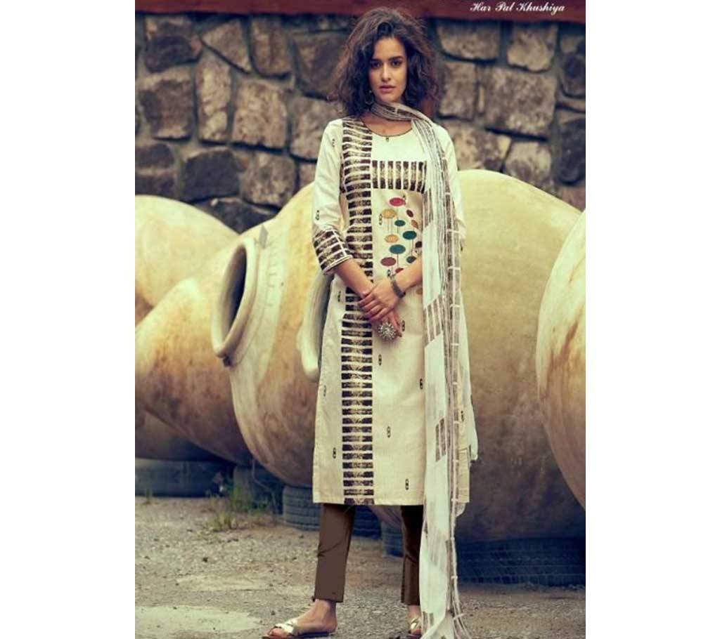 Shahnaz Arts Gulbagh- 3506 Salwar Kameez Unstitched Cotton Three-piece (copy)