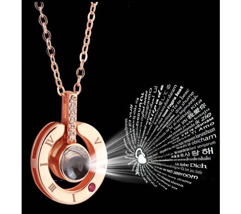  I LOVE YOU Necklace For Women 