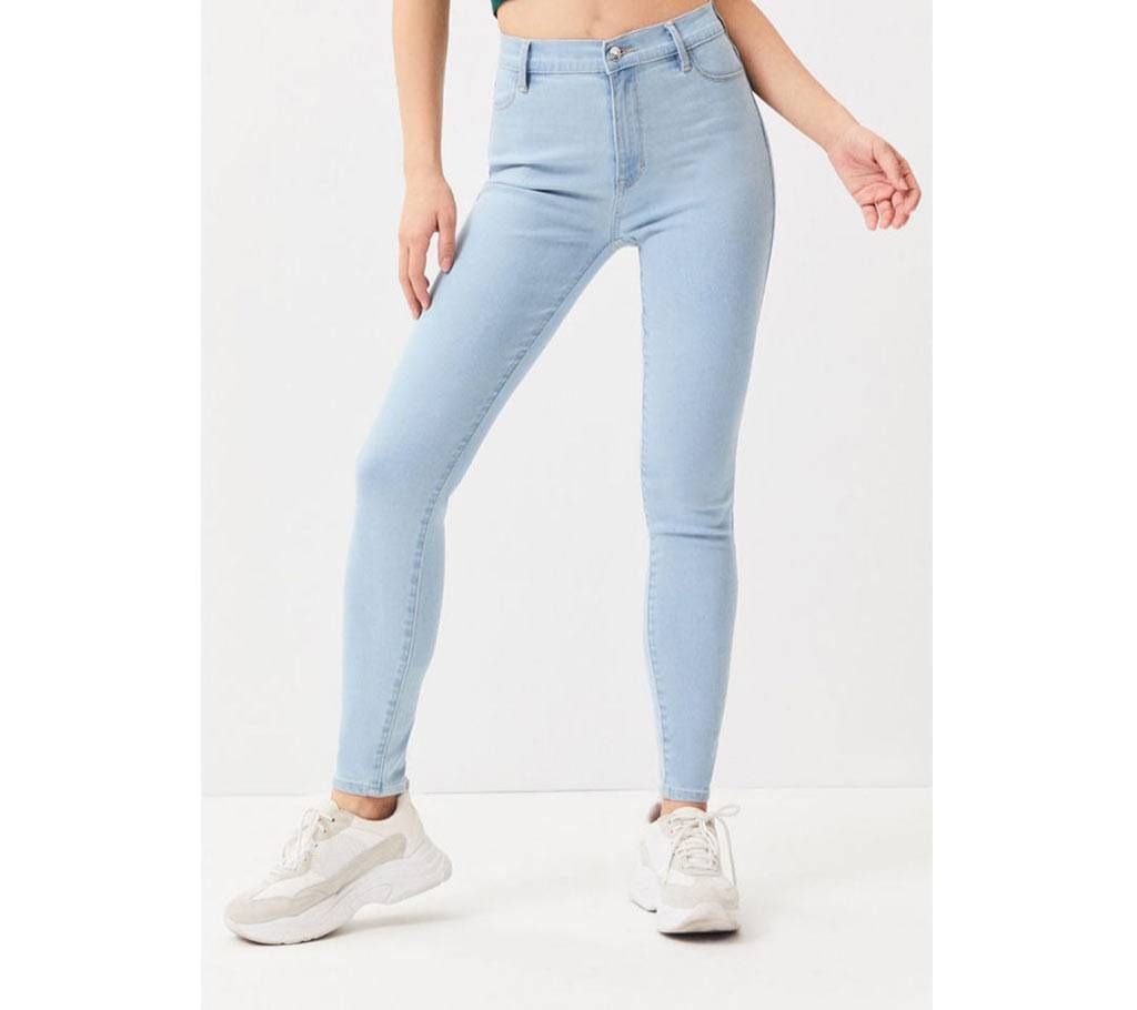 Sky lite Blue Stretch Women Casual Denim Pant