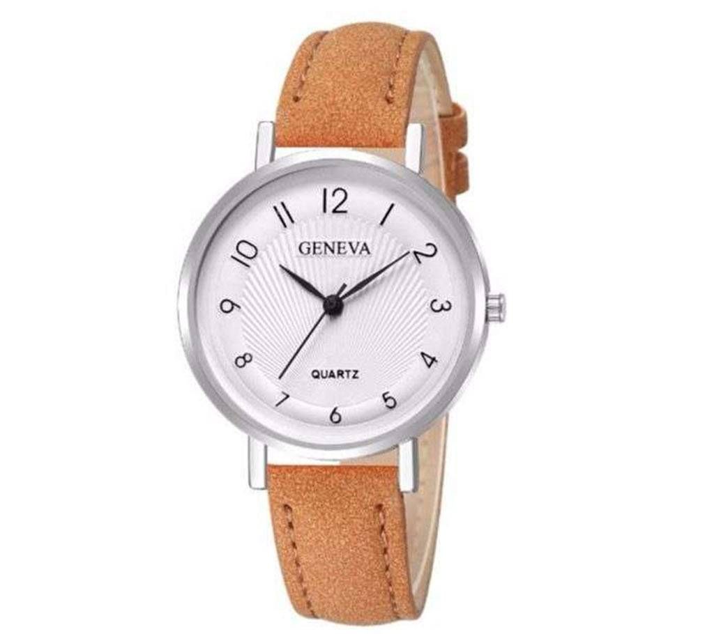 Leather Casual Analog Quartz Wrist Watches For Women