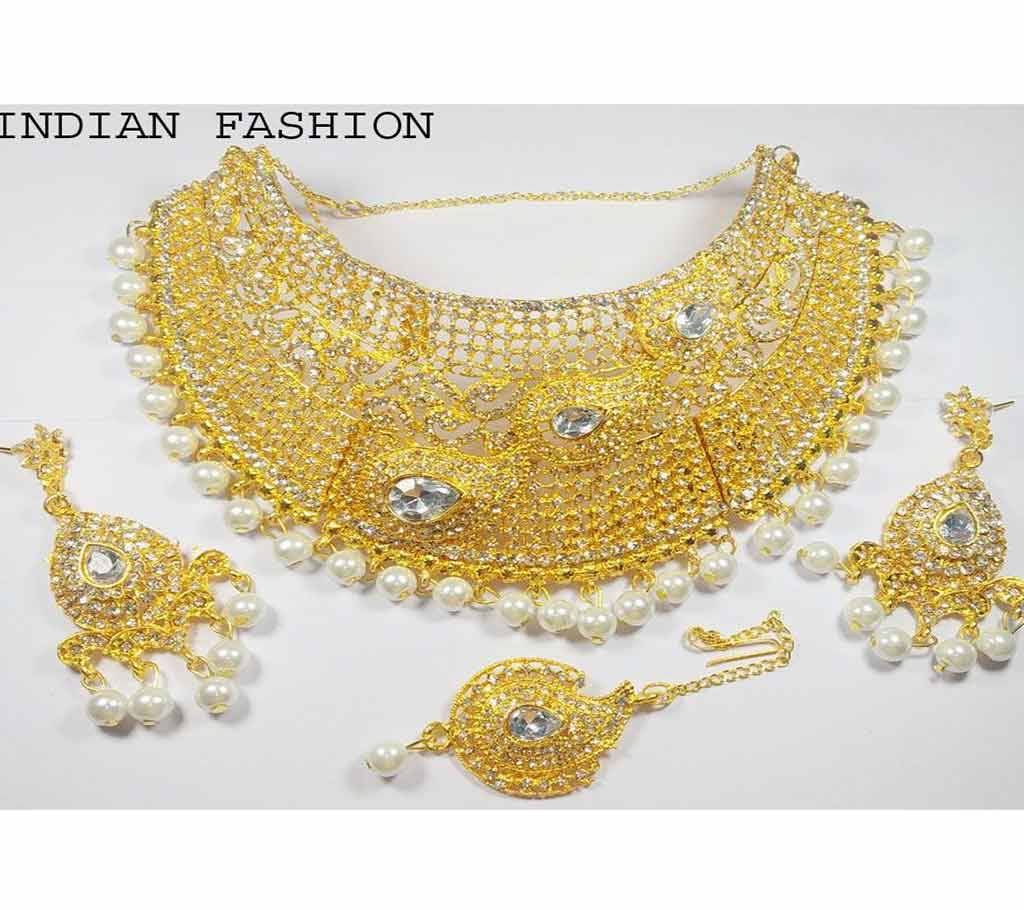 Indian Gold Plated Jewelry Set