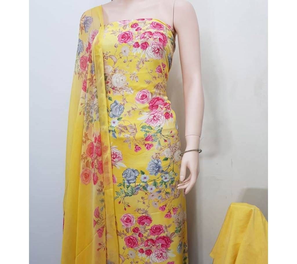 Unstitch Rishika Silk shalwar Kameez For Women