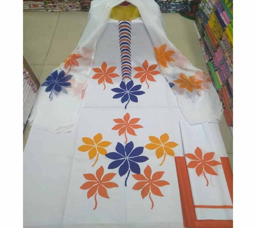 Rajdhani Voil Cotton Block Printed Shalwer Kameez for Women-7