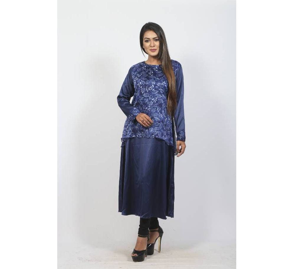 Dark Blue Georgette Kurti For Women