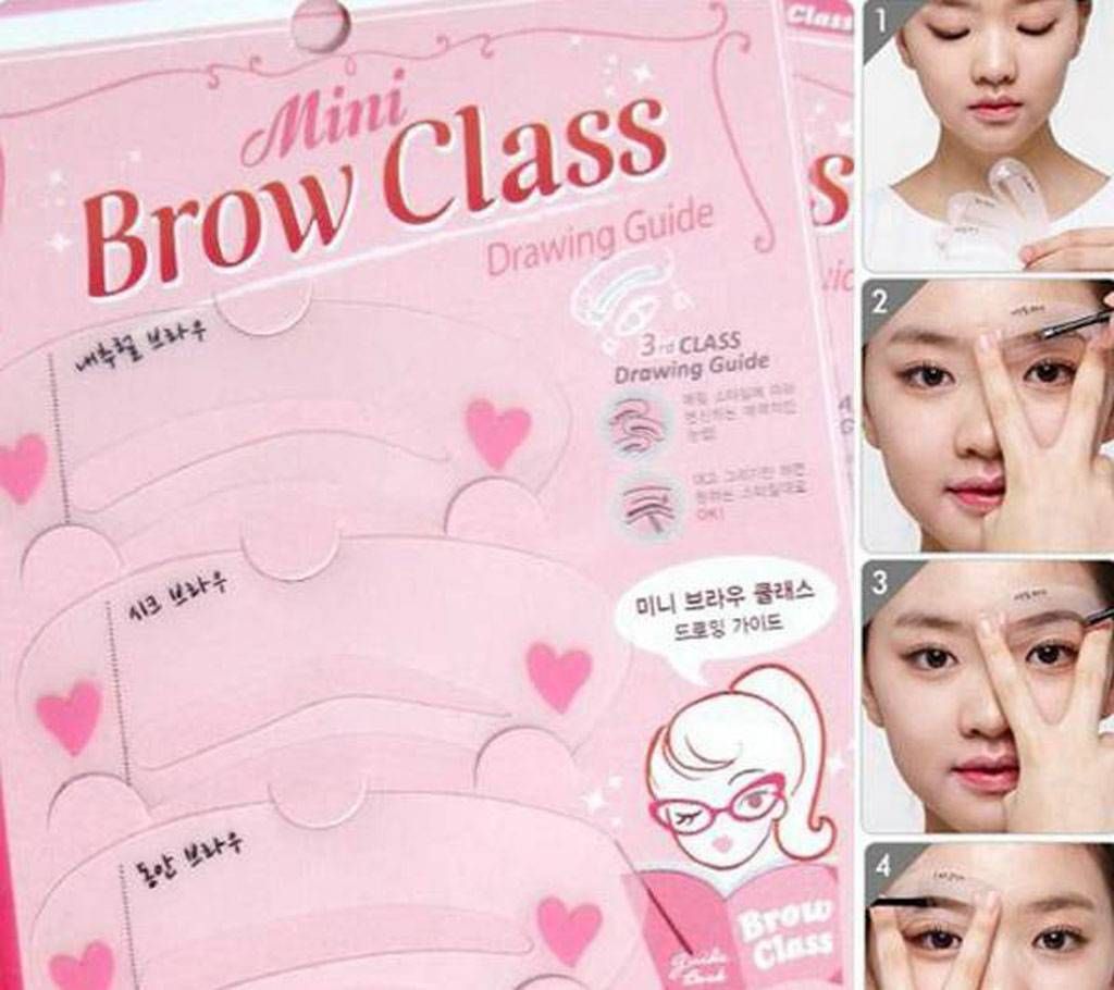 3Pcs Magic Eyebrow Stencils Set Eye Brow Class