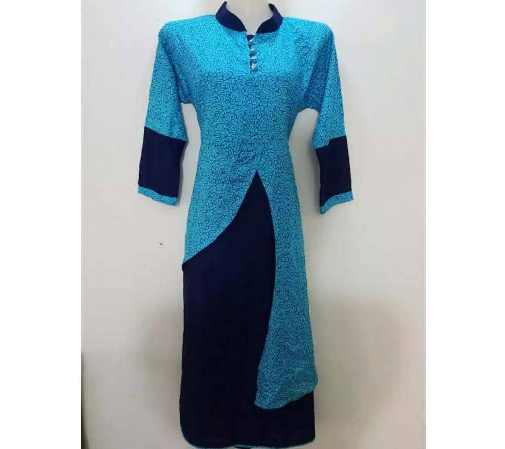 Screen Printed Linen Kameez