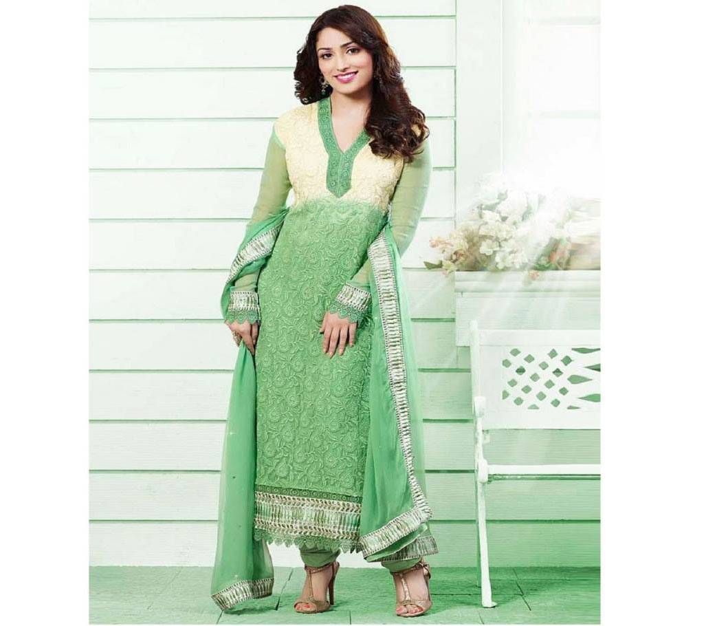 Yami Gautam Green Chiffon Churidar Suit Yami-9338