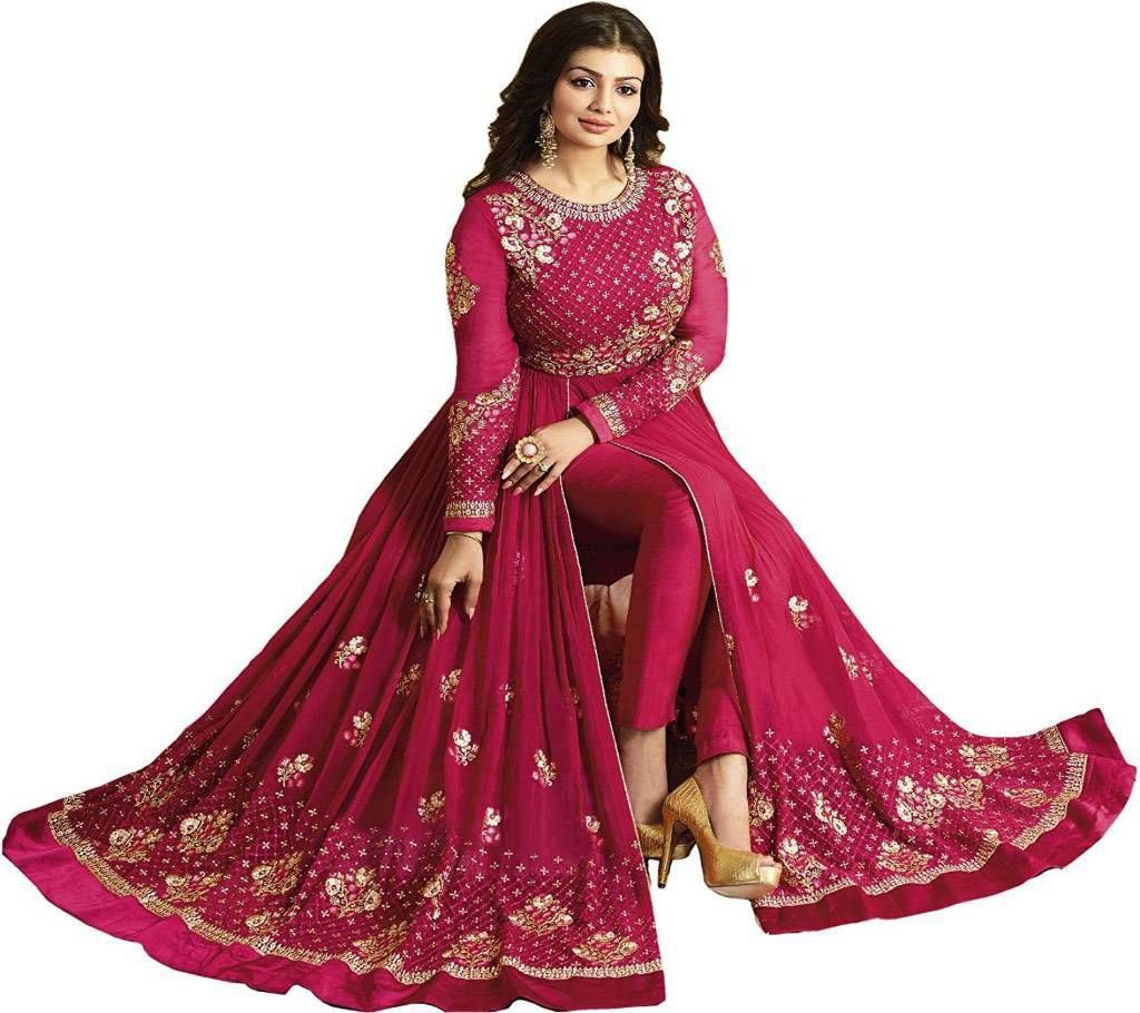 Womens Semi-Stitched Georgette Anarkali Salwar Kameez - Copy