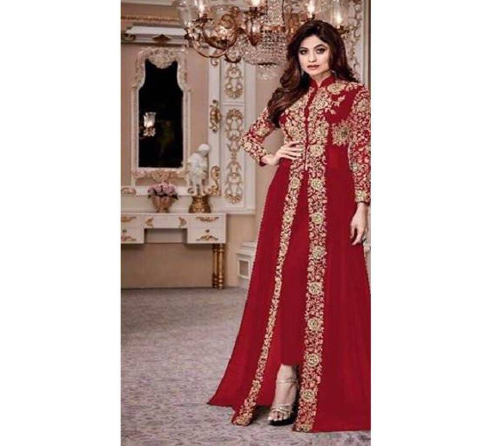 Embroidery Salwar Kameez (Red)