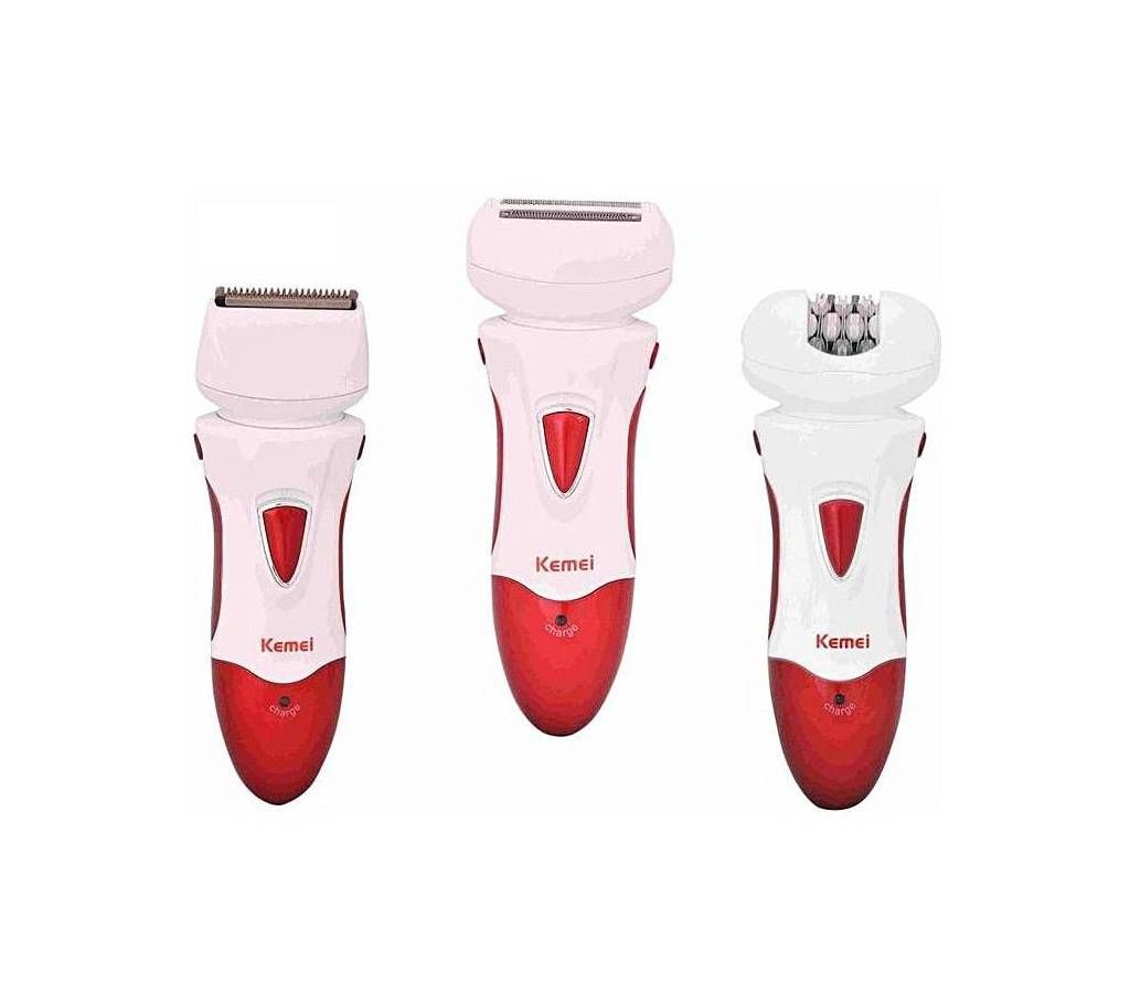 Kemei KM-2368 Hair Remover 3 in 1 Epilator For Women