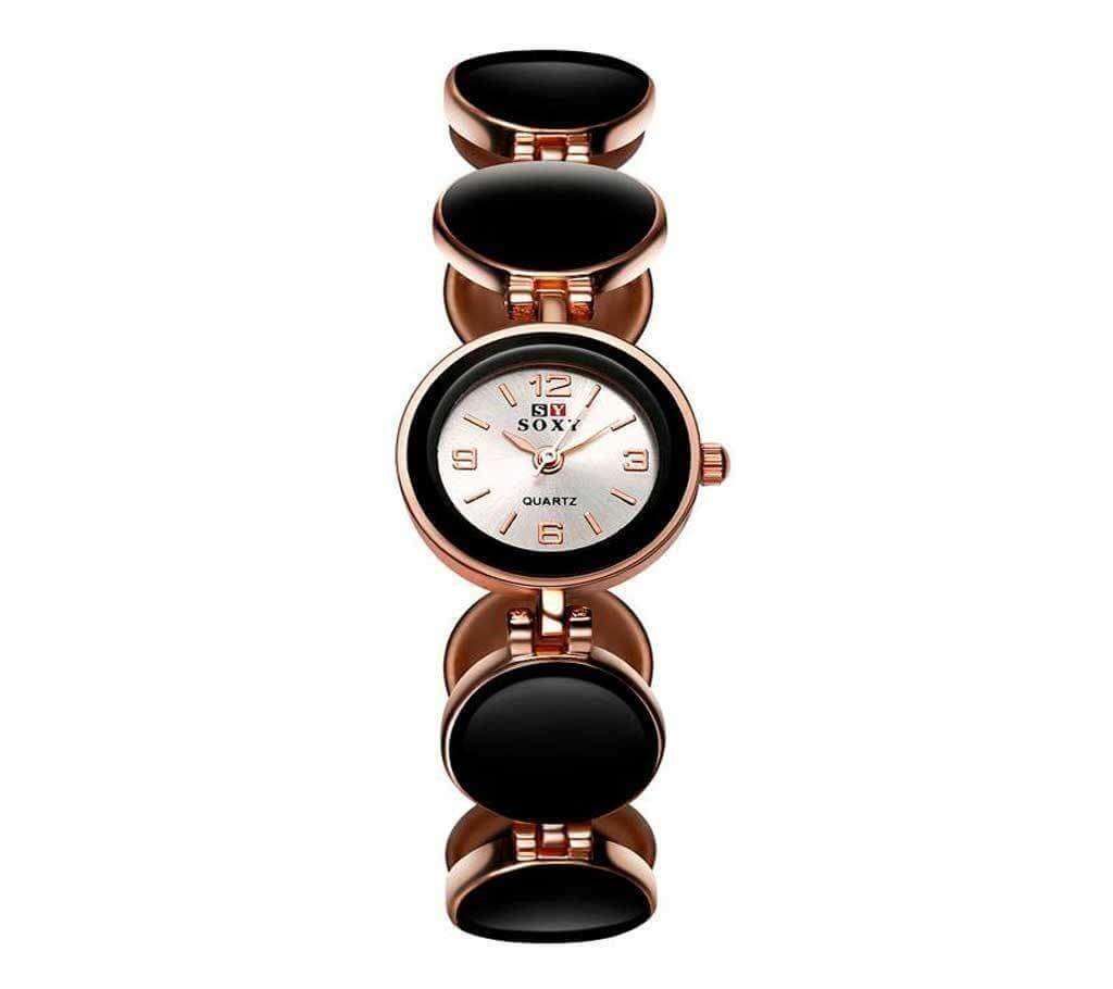 Soxy Black Alloy Analogue Watch for Women