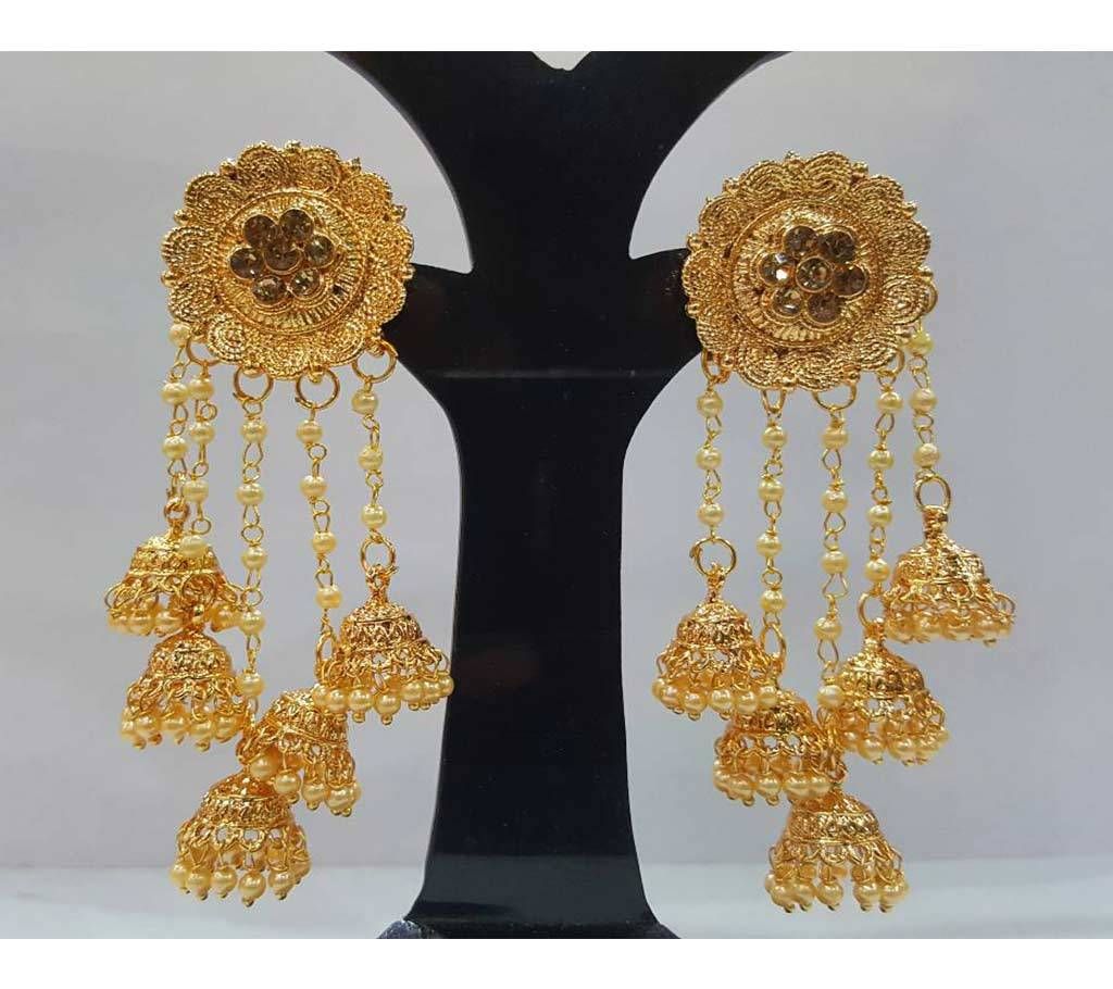 Bahubali Stone Craft Earrings