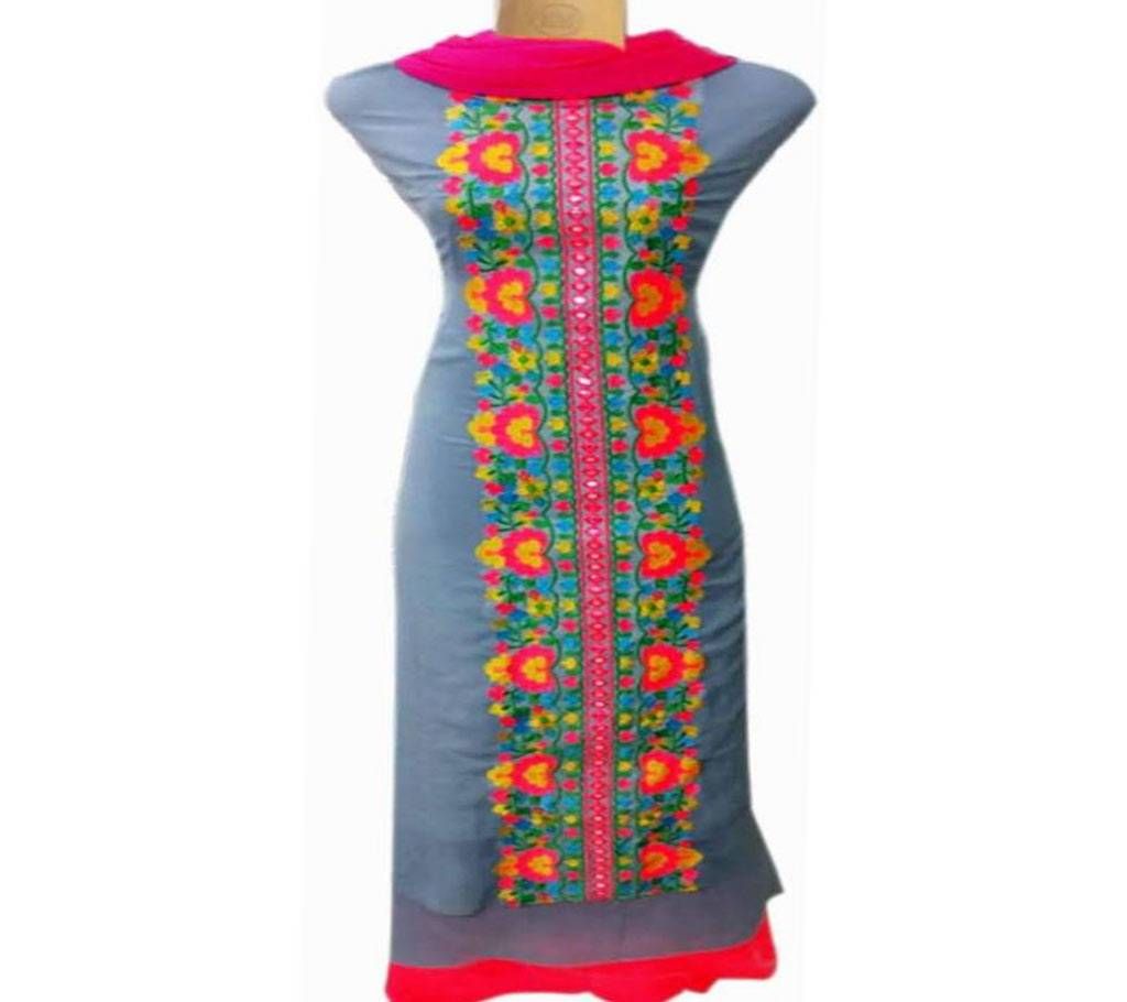 Un-stitched georogette embroidery salwar kameez 1205