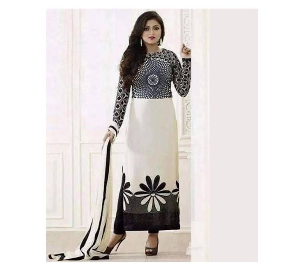 unstitched block printed cotton salwar kameez st block-301