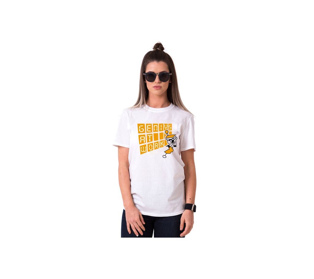 Genius At work Ladies Half Sleeve Cotton T-Shirt