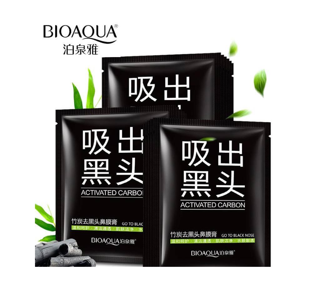 Bioaqua Active Carbon Blackhead Remove Nose Mask - 6gm China 
