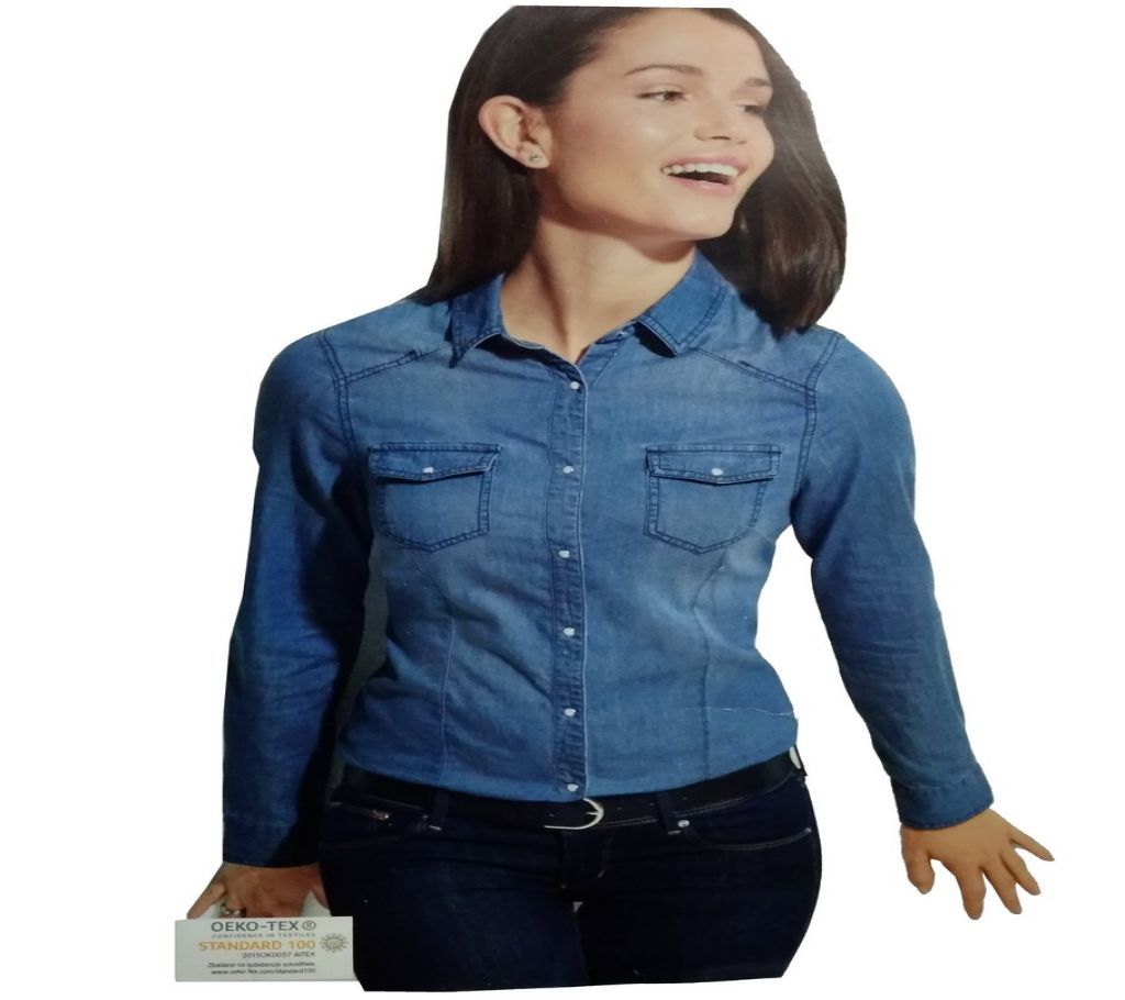 Women Cotton Jeans Shirt