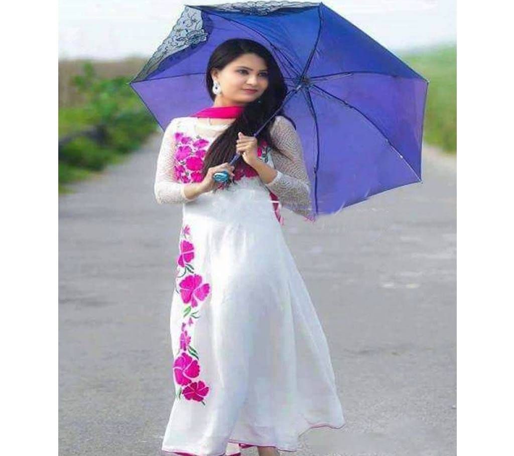 Unstitched Cotton Block Three Piece - DNO35