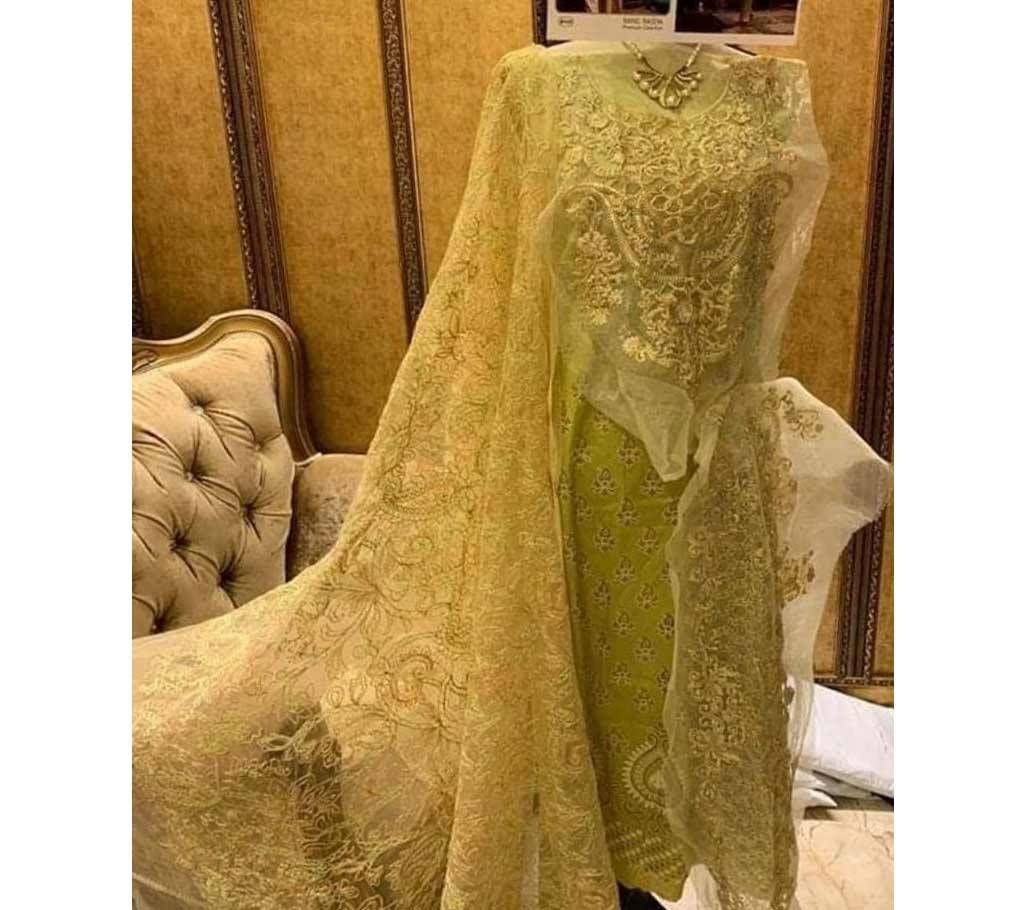 Unstitched Cotton Salwar Kameez For Women 