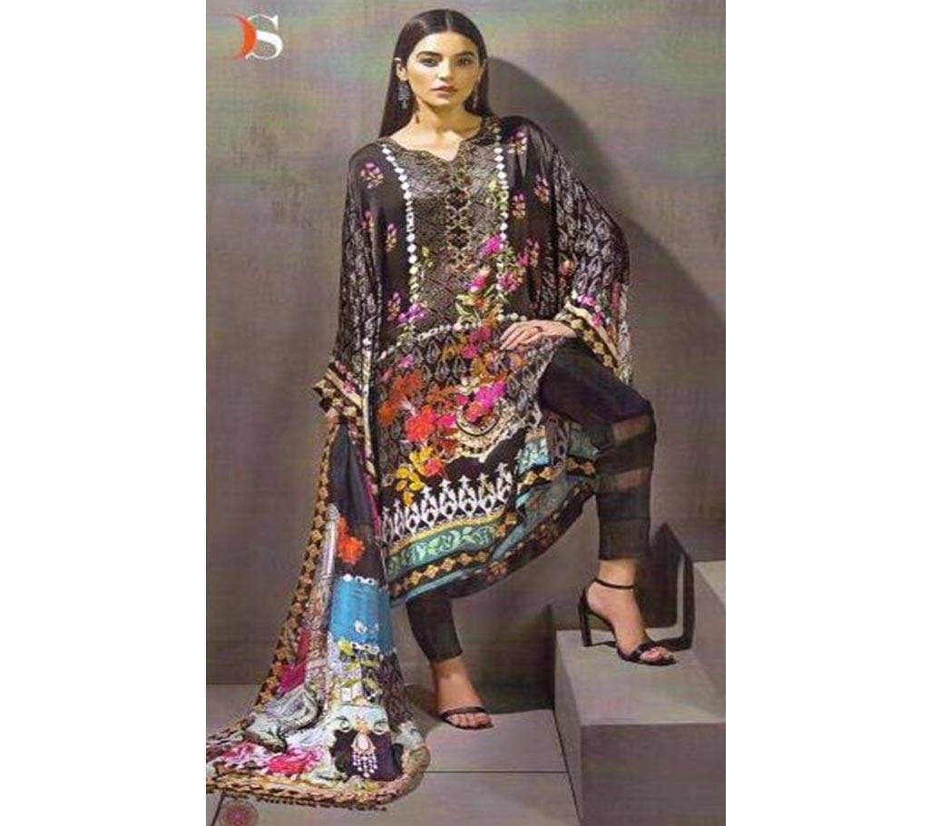 Elan (VOL-06)- 600-105 Semi Stitched Three Piece - Copy