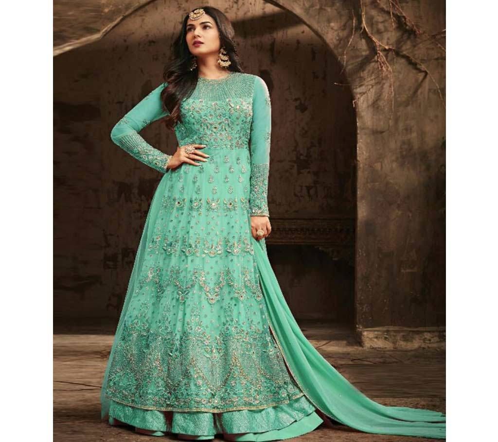 Unstitched Georgette Long Anarkali Dress