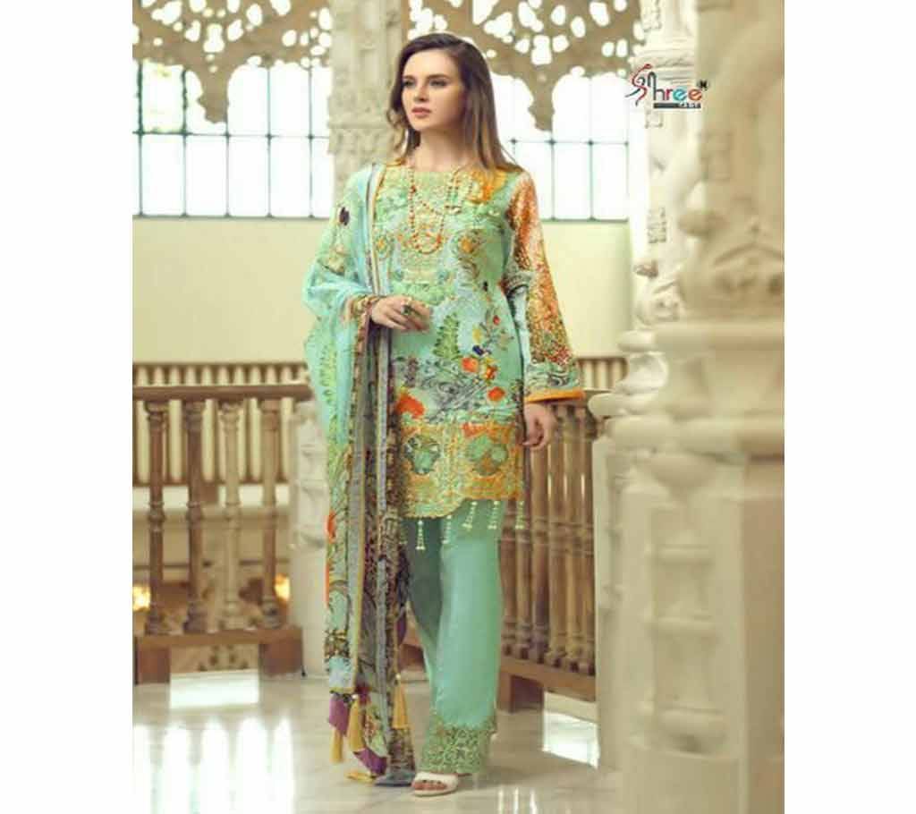 Rang Rasiya Festival collection 8033 AQ Unstitched Three Piece - Copy
