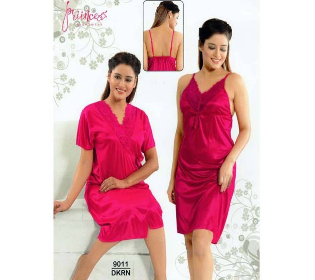 Fashionable Two Part Nighty-9011 DKRN