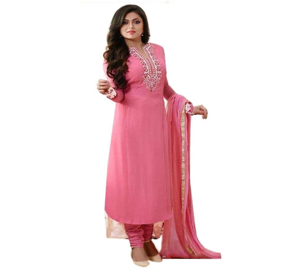 Unstiched skin printed cotton salwar kameez seblock-191