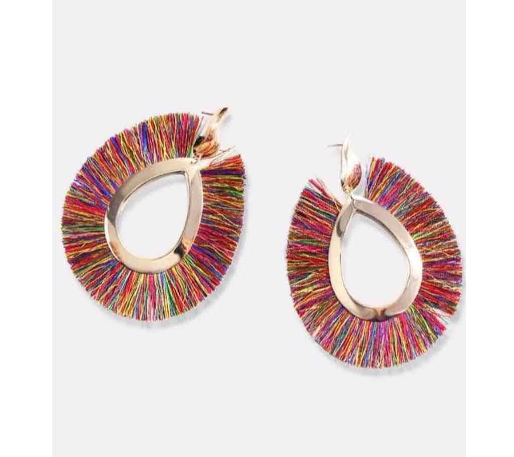 Big Tassel Metal Boho Earrings For Women