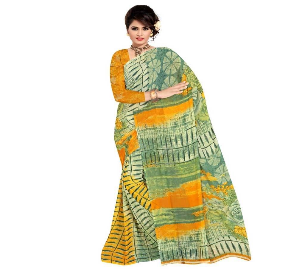 Indian Georgette Print Saree