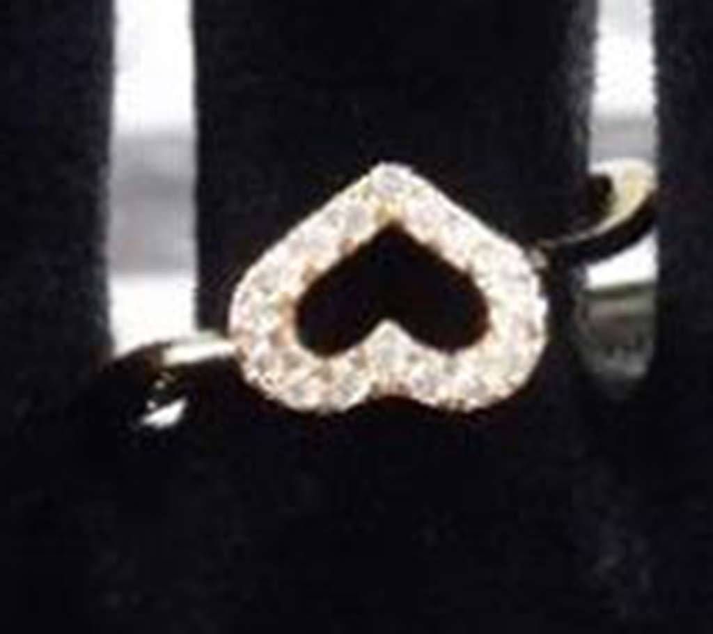 Ladies zircon stone setting finger ring 