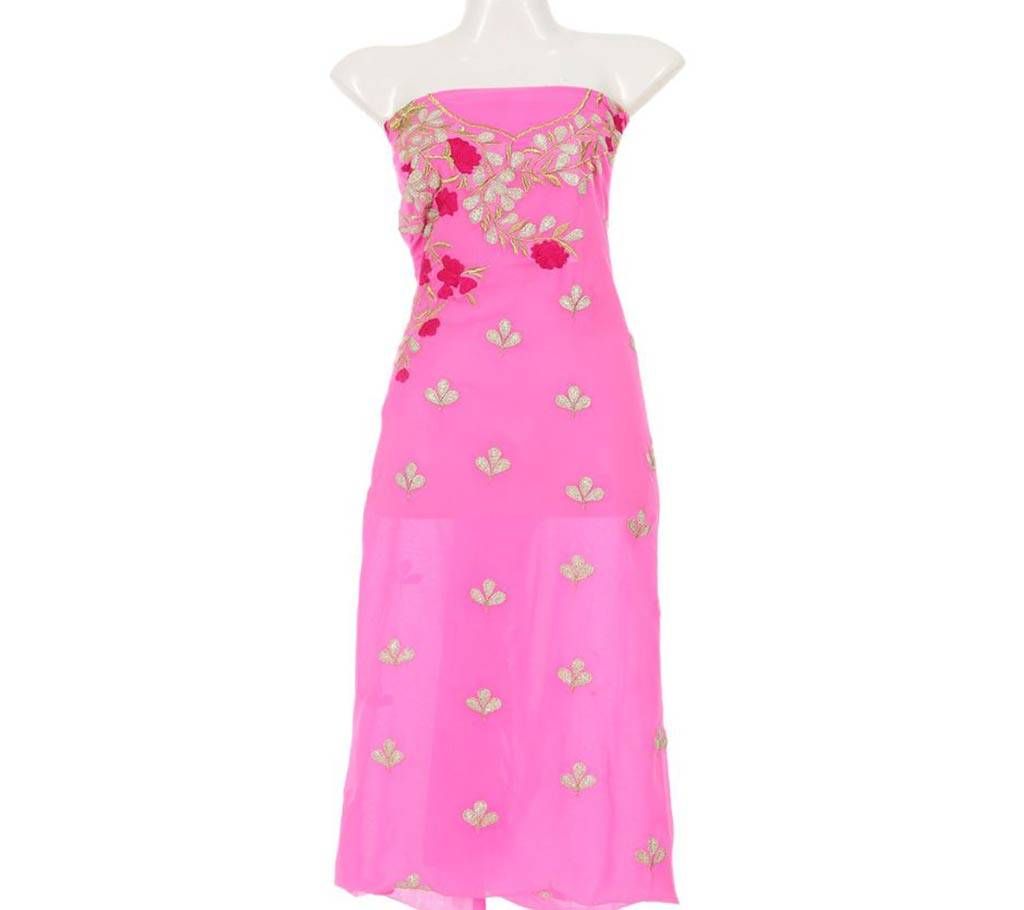 Unstitched High Quality weightless Georgette kameez (One-Piece)