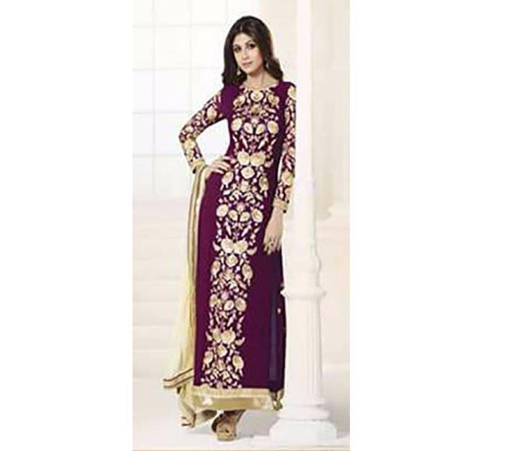 Un stitched Indian Georgette three piece-copy 