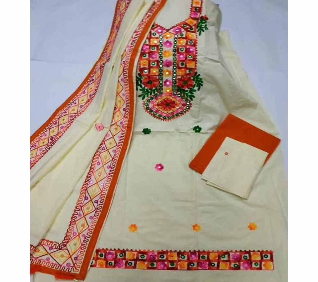 Unstitched Ary Hand work with Ambrodary Shalwar Kameez for Women-9
