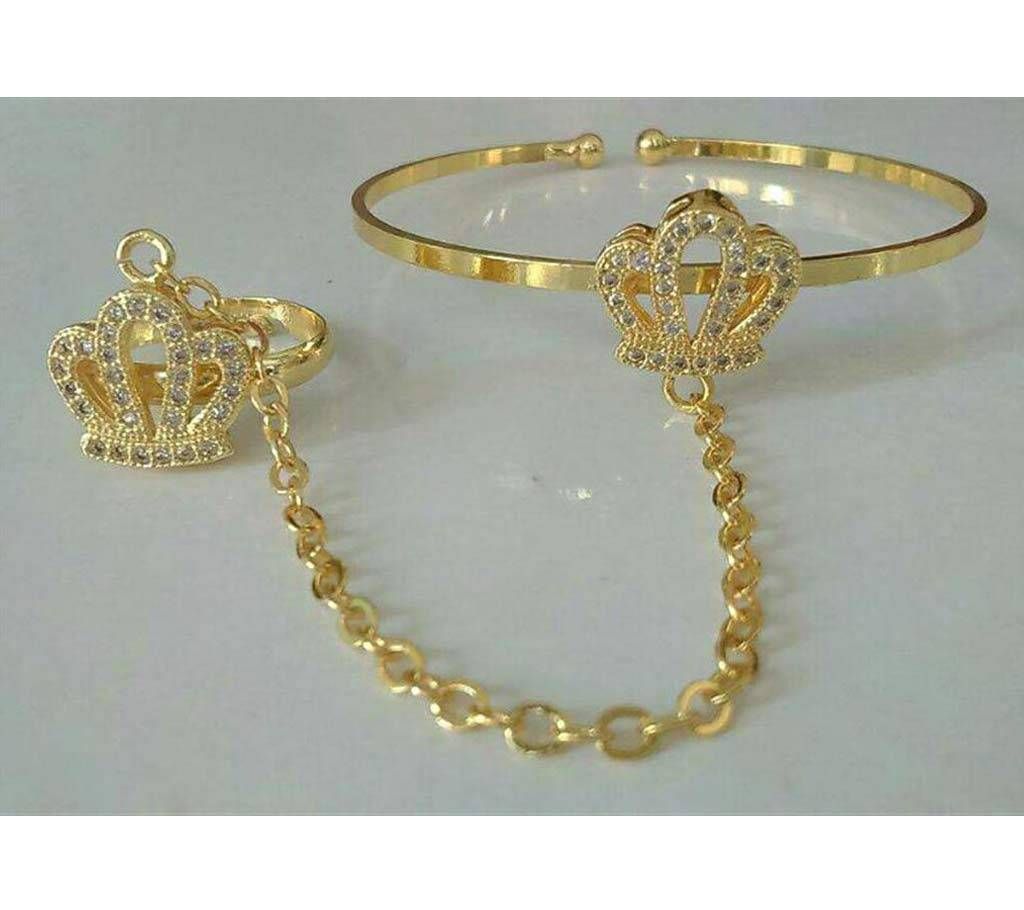 Stone setting ring bracelet