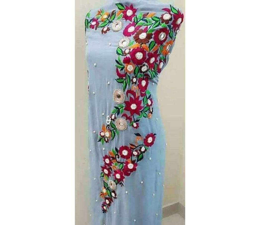 Unstitched karchupi work single pc
