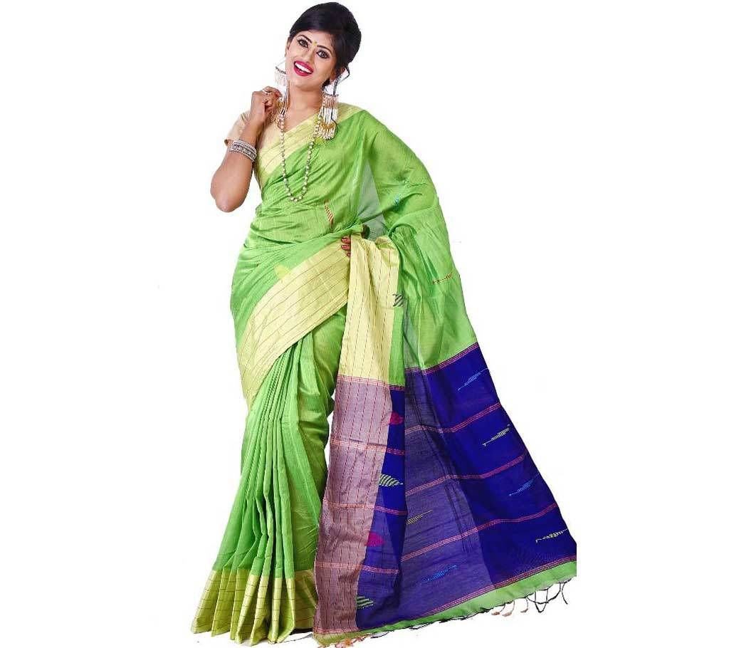 Lemon Half Silk Sharee
