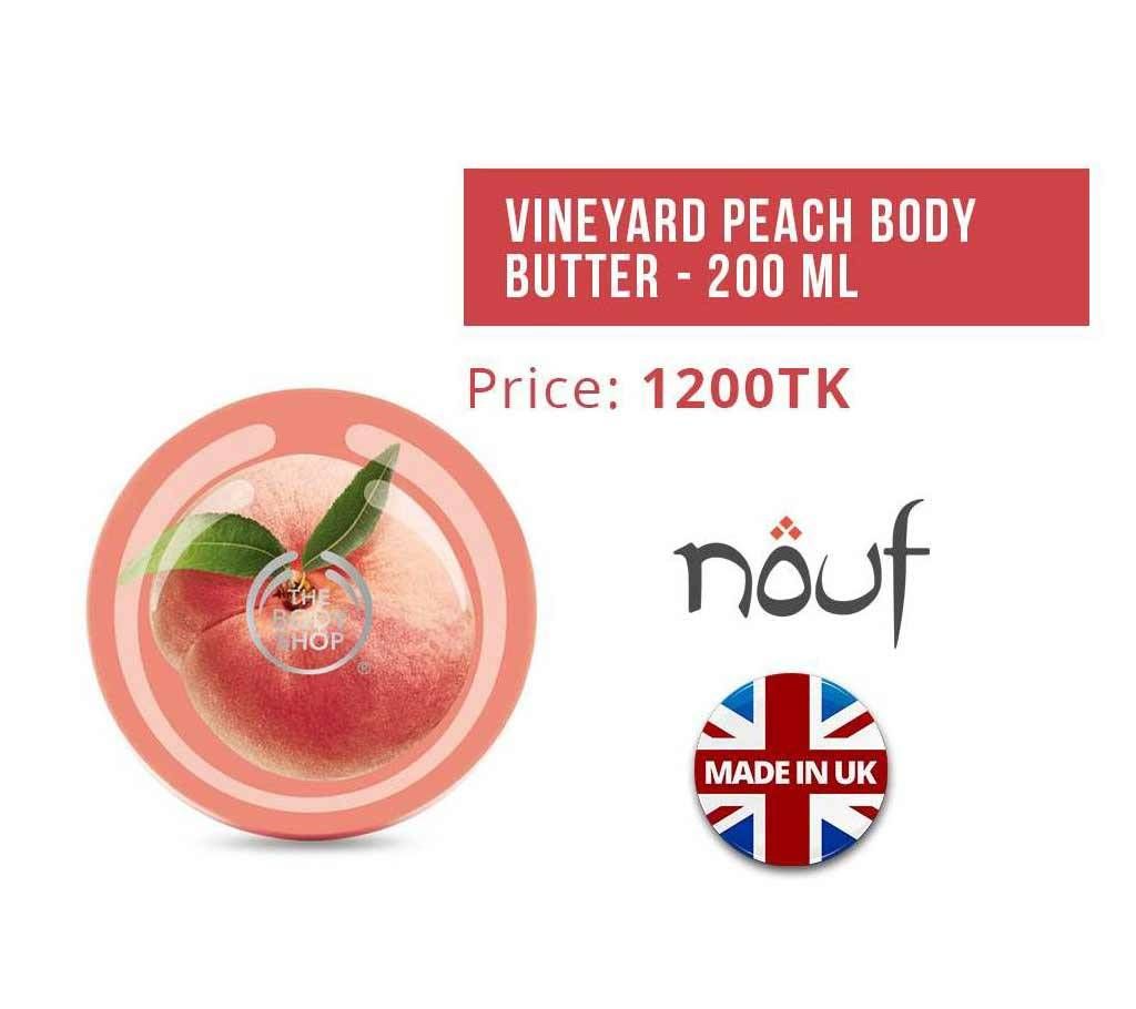 The Body Shop Vineyard Peach Body Butter 200ml UK 