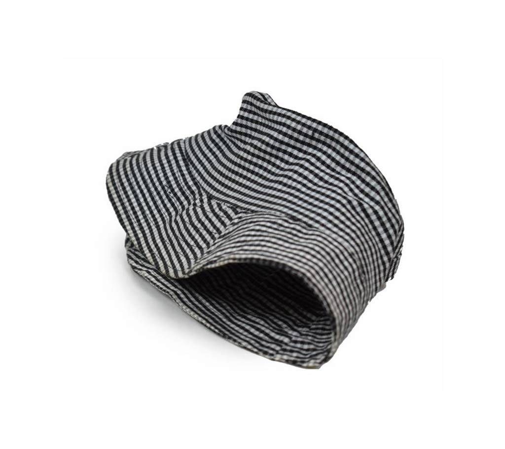 Black And White Cotton Hat for Women