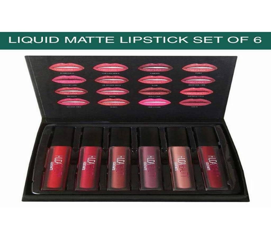 Huda beauty Liquid Matte Lipstick - 6pieces (UK)