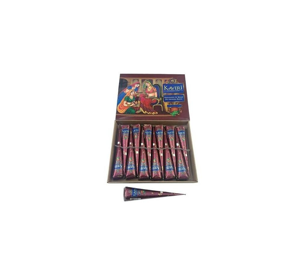 Kaveri Henna Cone Mehndi 12pcs Box
