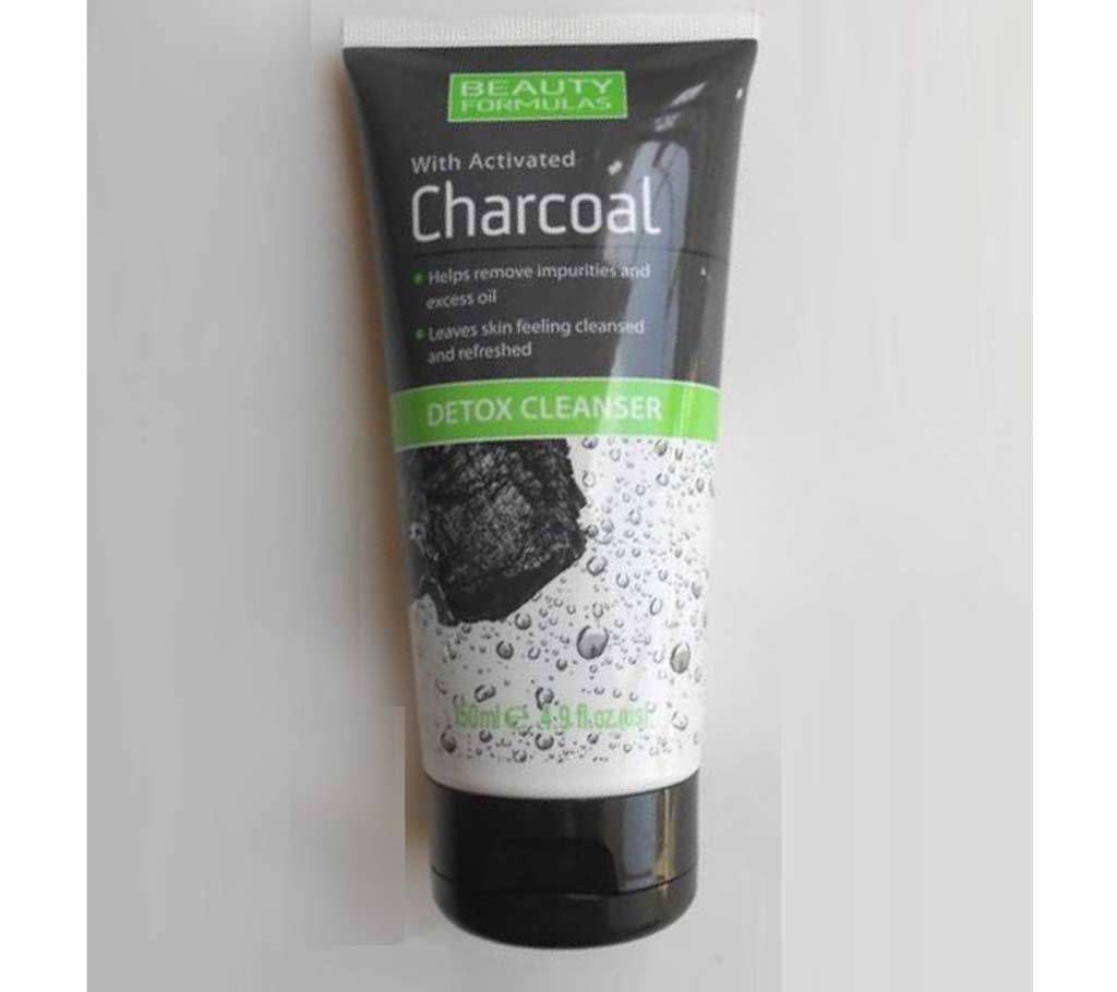 Beauty Formulas With Activated Charcoal Detox Cleanser 150ml (UK)