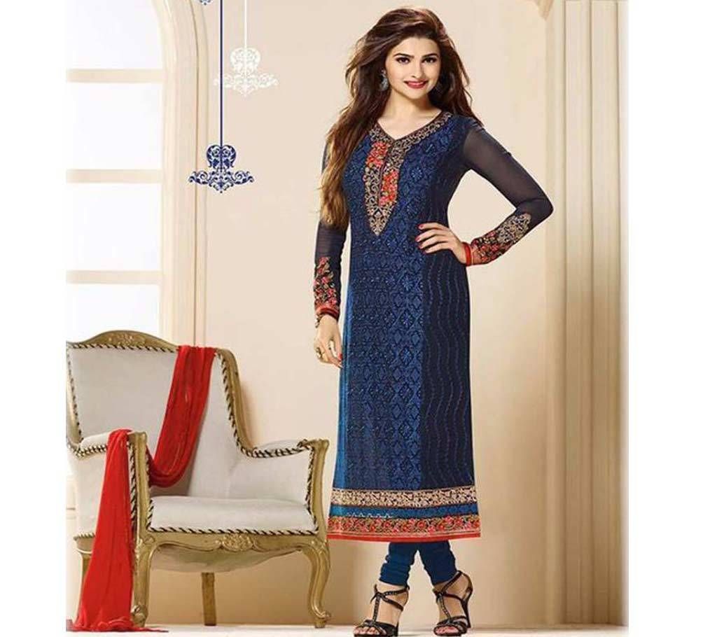 Unstretched block painted cotton replica three piece