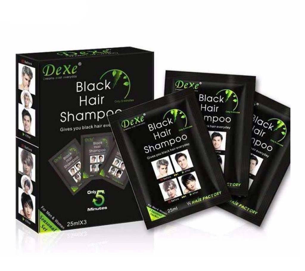 black hair color shampoo 10 pieces pack china 