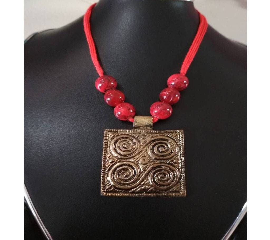 RED metal Pendent