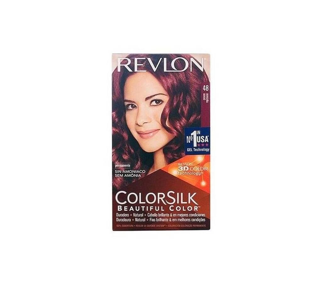 Revlon 48 Burgundy Permanent Hair Color Gel 390gm - India 