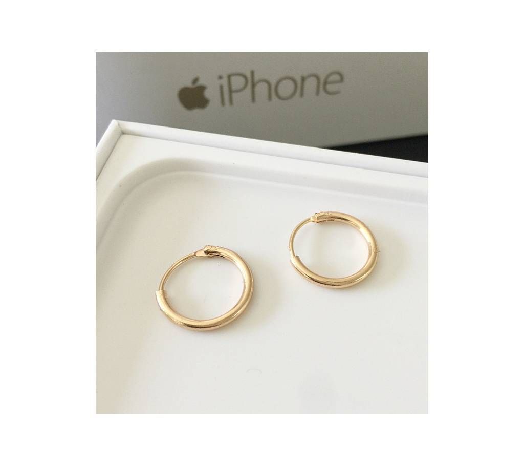 Lady Round Earrings Cubic Zirconia Gold Earrings Couples Luxury Round Earrings